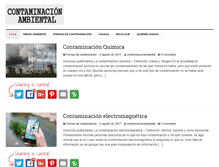 Tablet Screenshot of contaminacionambiental.info